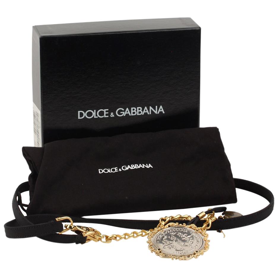 Dolce & Gabbana Heritage Medallion Belt Size L