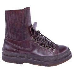 Dolce & Gabbana - Hiking Style Leather Boots Brown EUR 40