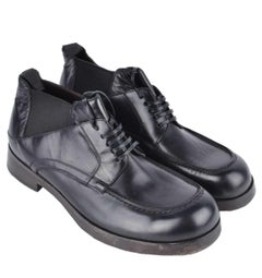 Dolce & Gabbana - Horse Leather Lace-Up Boots Black 39.5