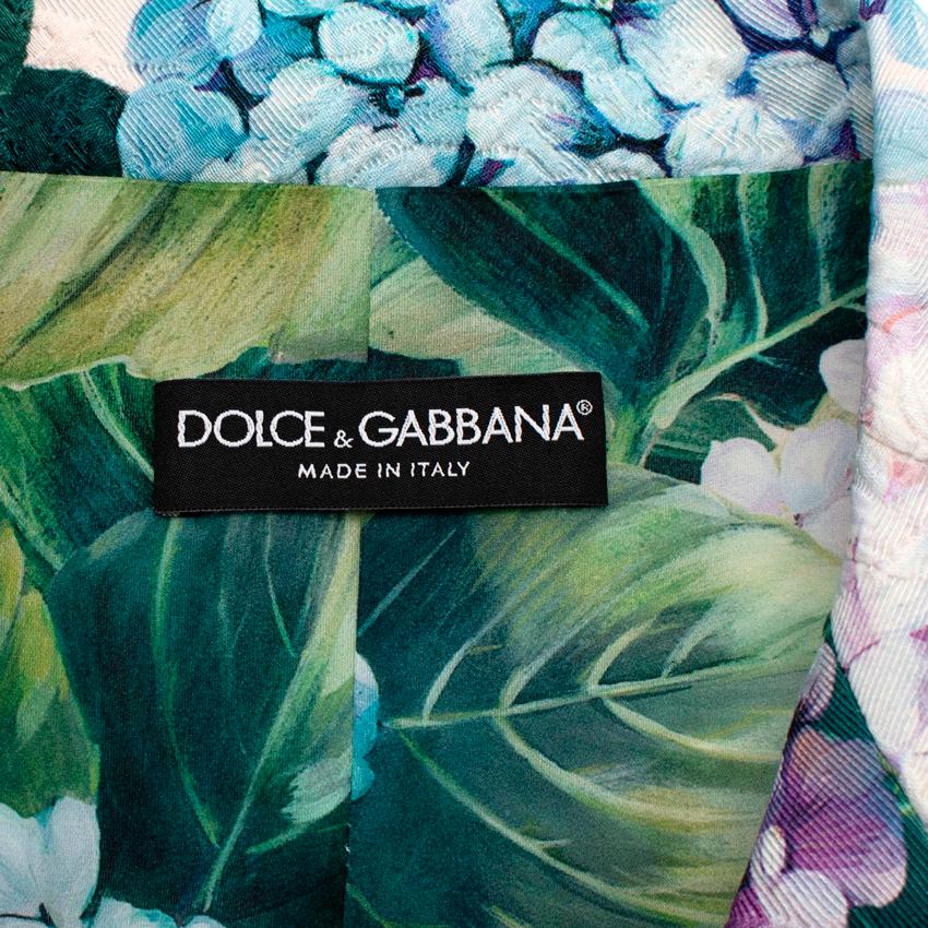 Women's Dolce & Gabbana Hortensia Mink Cuff Dress Coat - US 8 For Sale