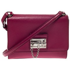 Dolce & Gabbana Hot Pink Leather Monica Shoulder Bag