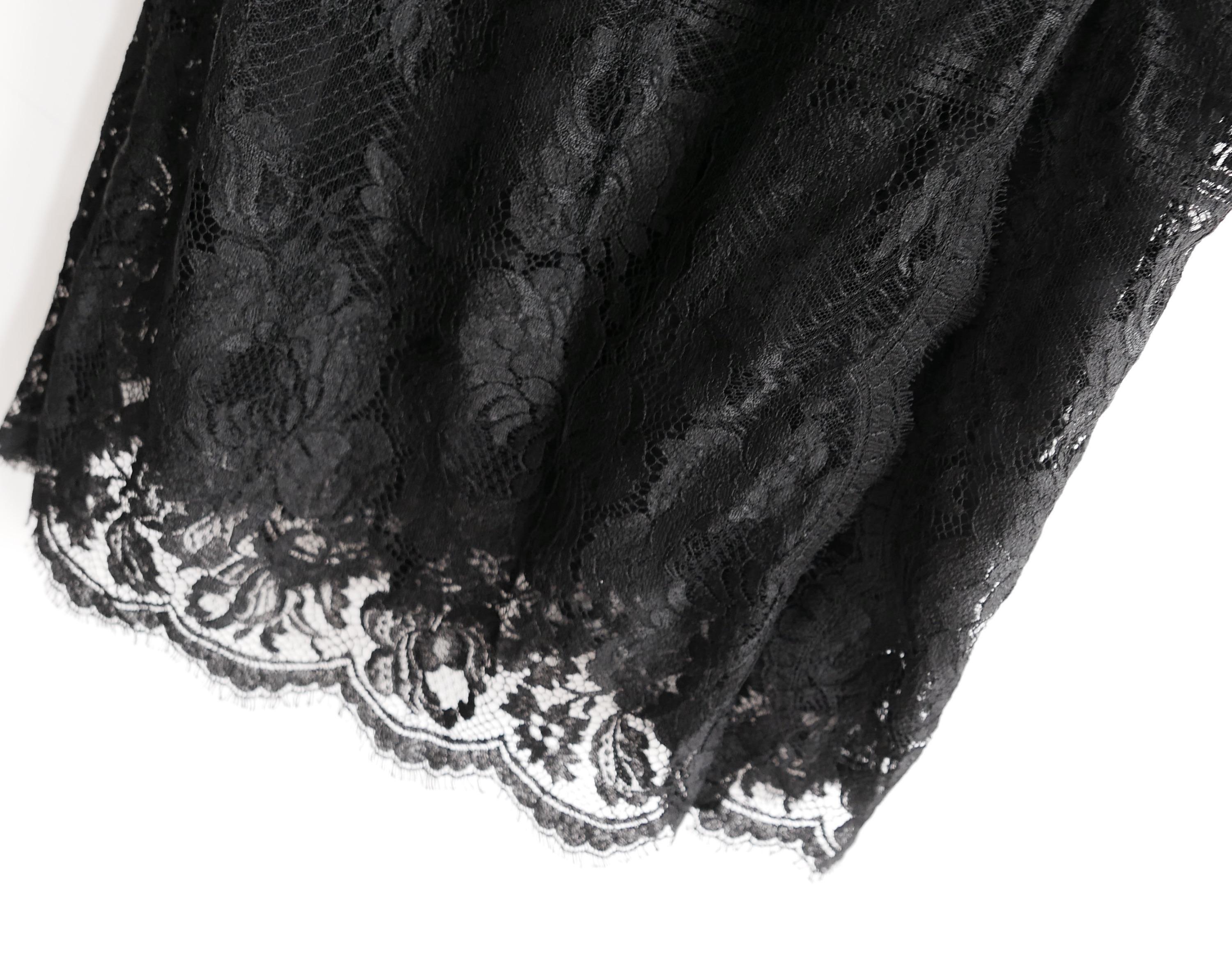 Women's Dolce & Gabbana Hot Stuff Black Lace Dress For Sale