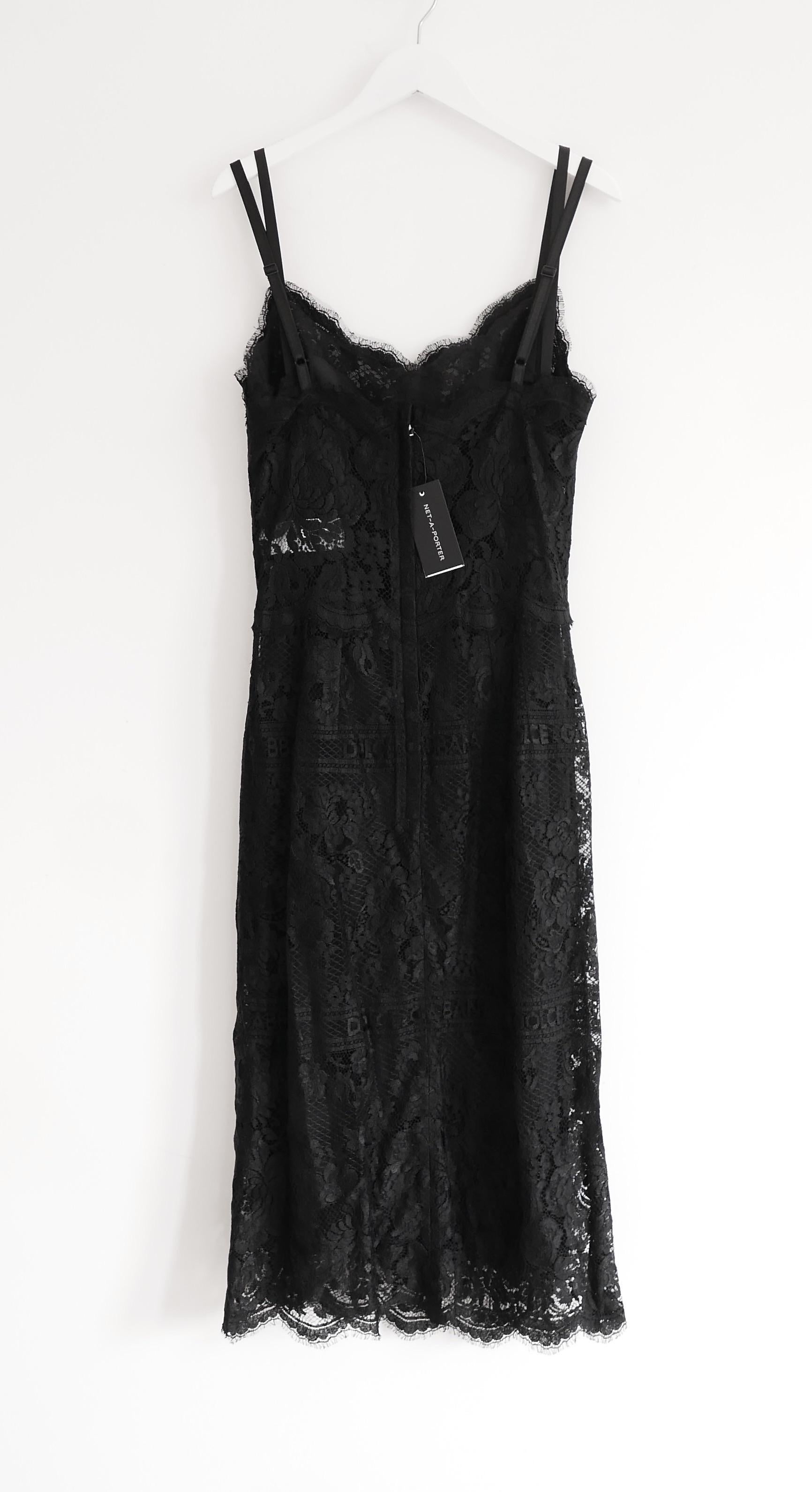 Dolce & Gabbana Hot Stuff Black Lace Dress For Sale 2