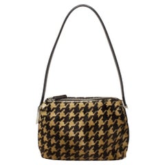 Baguette Dolce & Gabbana pied-de-poule noir et Brown