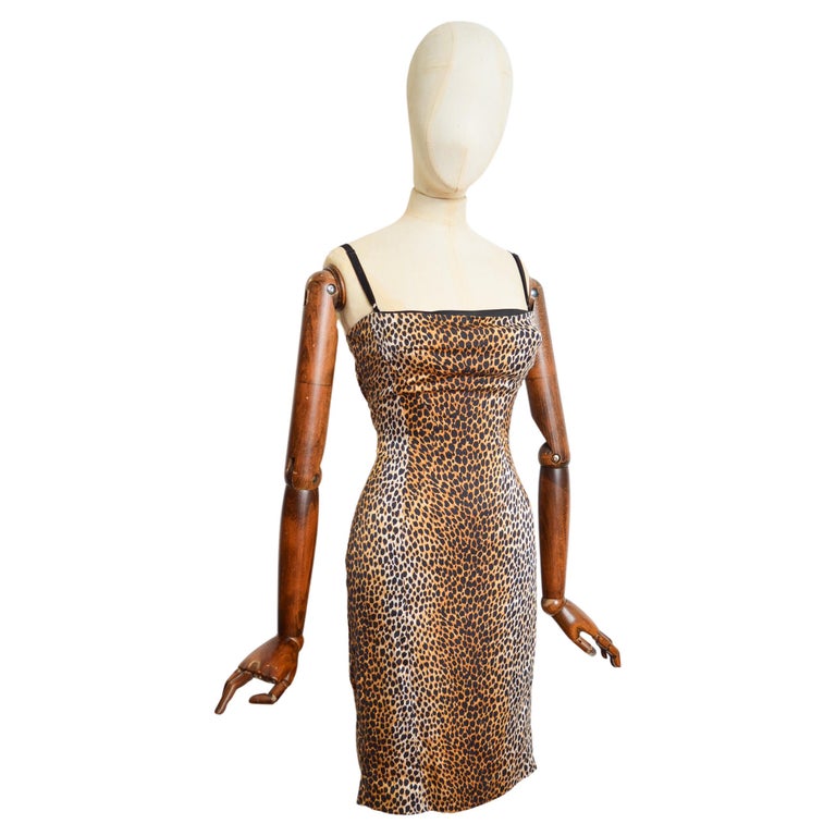 cheetah print fitted dress Eleni Leopard Print Midi Dress