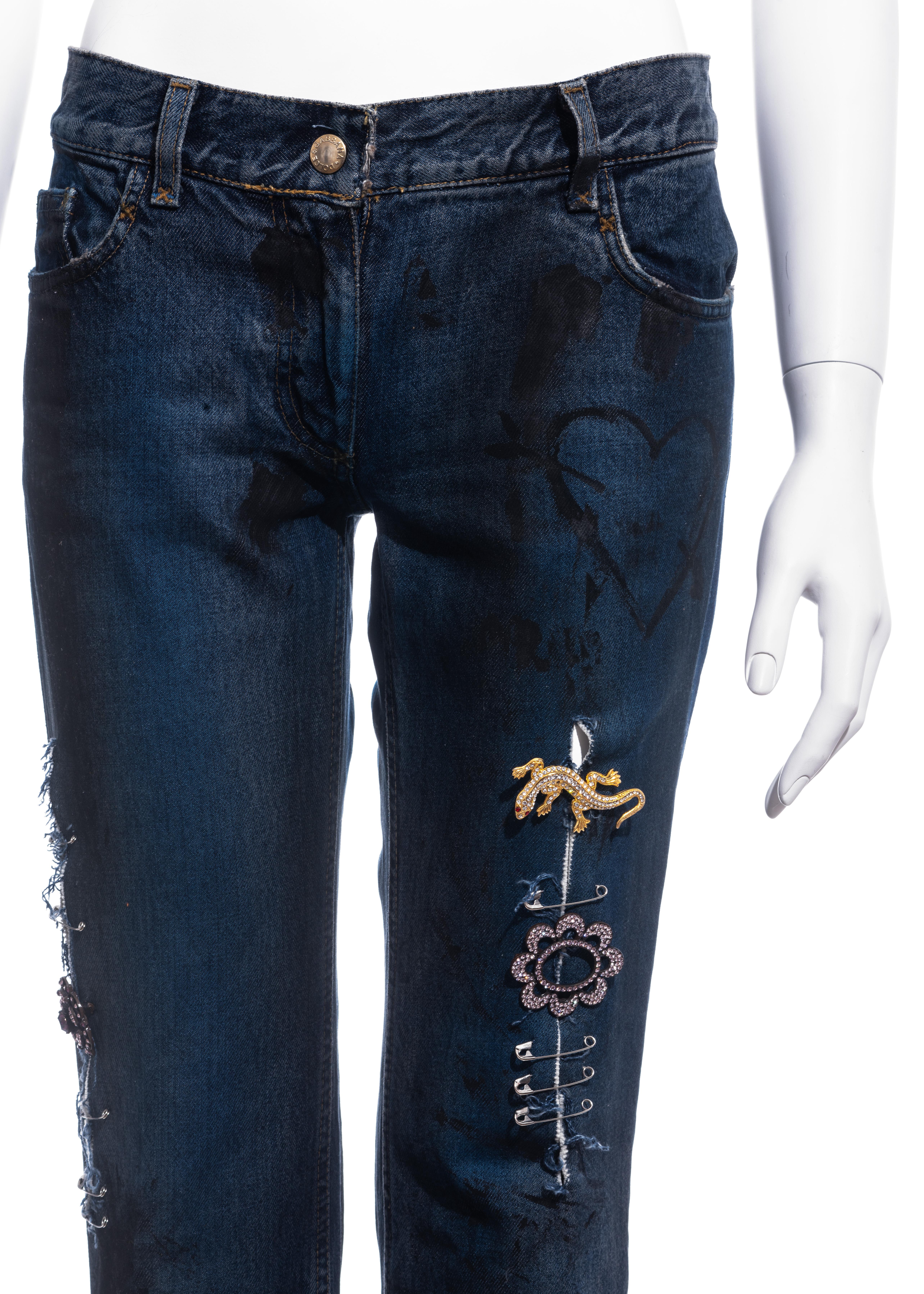 safety pin jeans