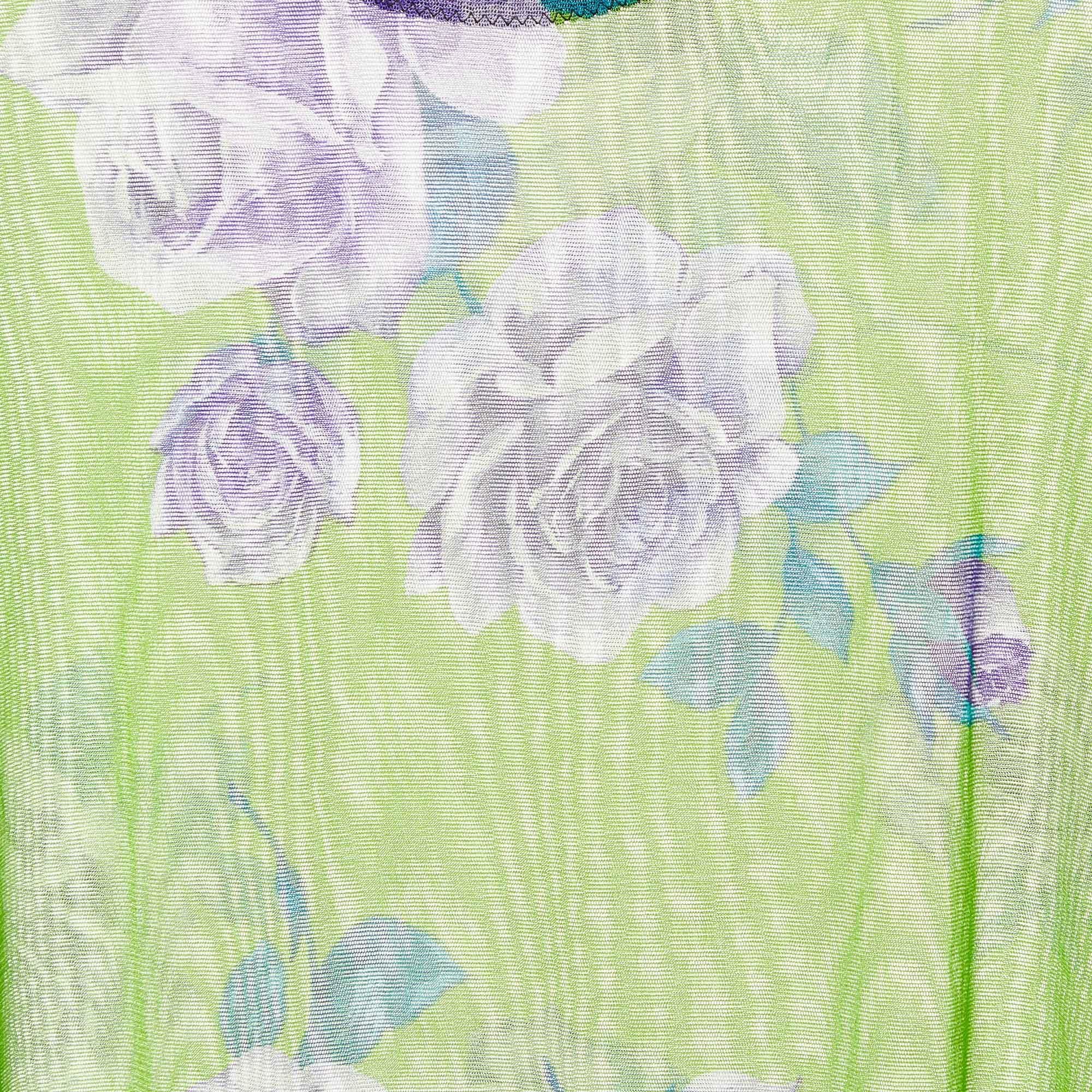 Verde Dolce & Gabbana Intimo Top verde con stampa floreale S in vendita