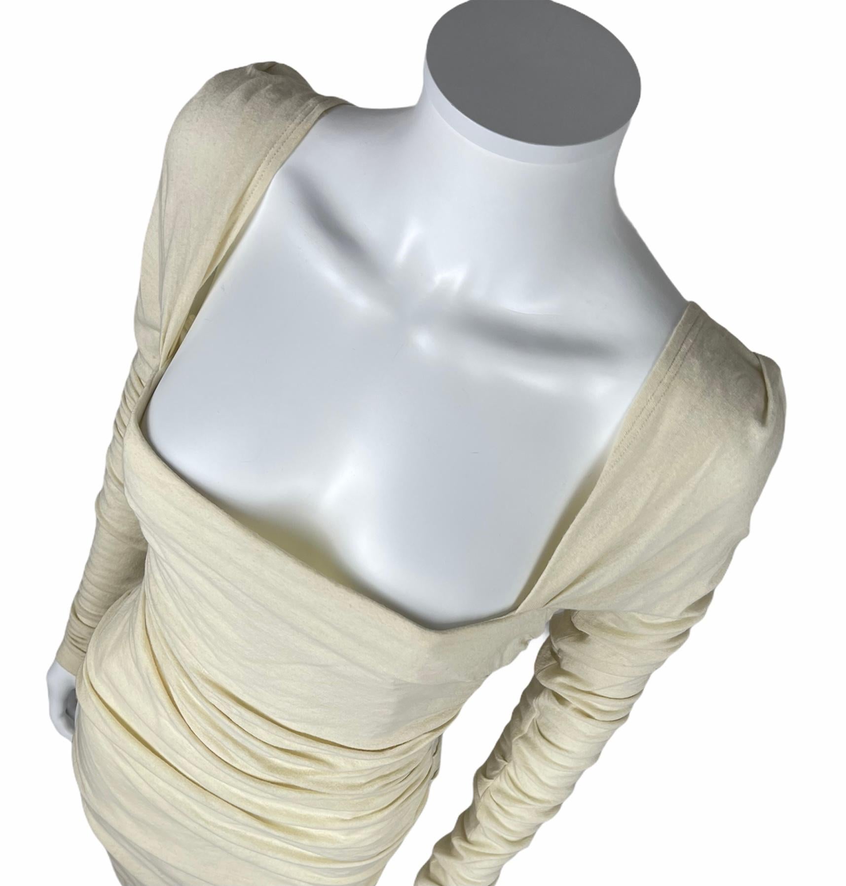 Dolce & Gabbana Ivory Party Dress with Corset Construction 3