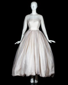 Dolce & Gabbana Ivory silk wedding dress with full balloon hem skirt, c. 1990s