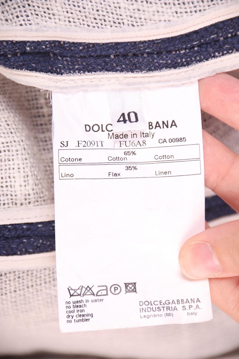 Dolce & Gabbana giacca in cotone e lino in vendita 1