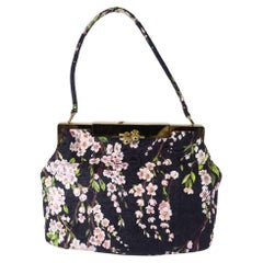 Dolce Gabbana Japanese Floral Cherry Blossom Shoulder Bag