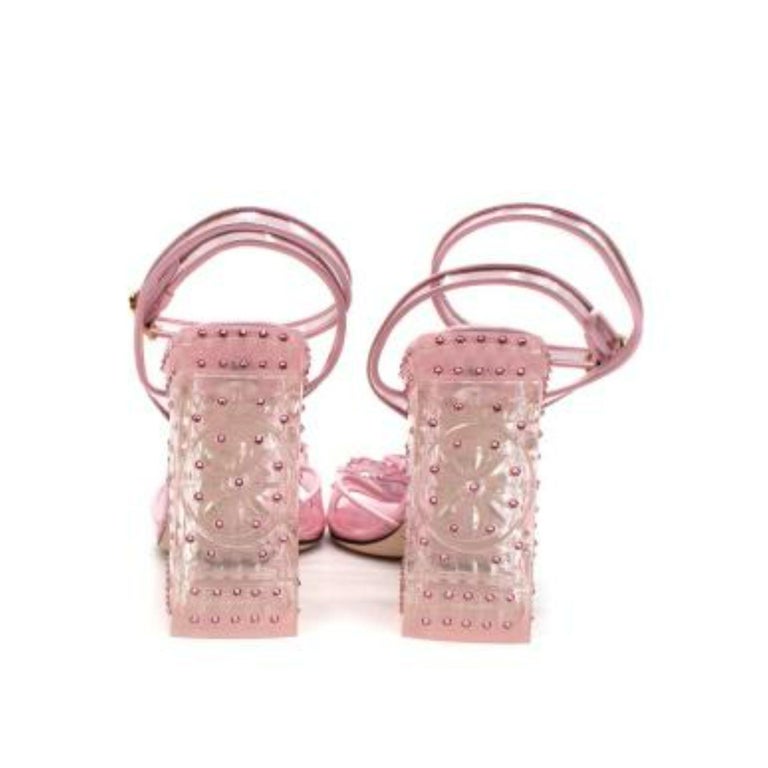 Dolce & Gabbana Silver Mirror Heels KEIRA Sandals Shoes