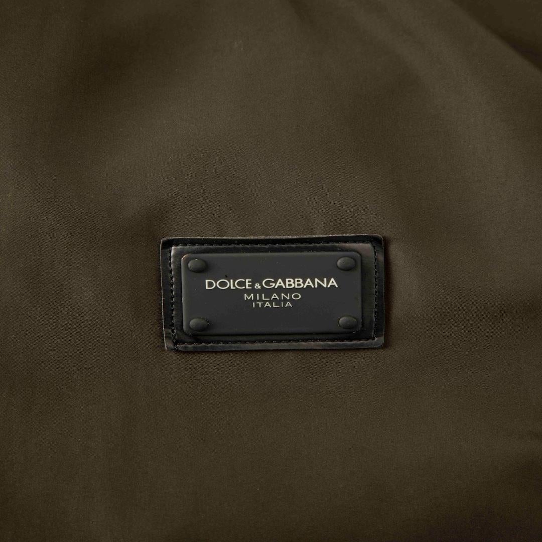 Nero Dolce & Gabbana Giacca Bomber Khaki Taglia XXL in vendita