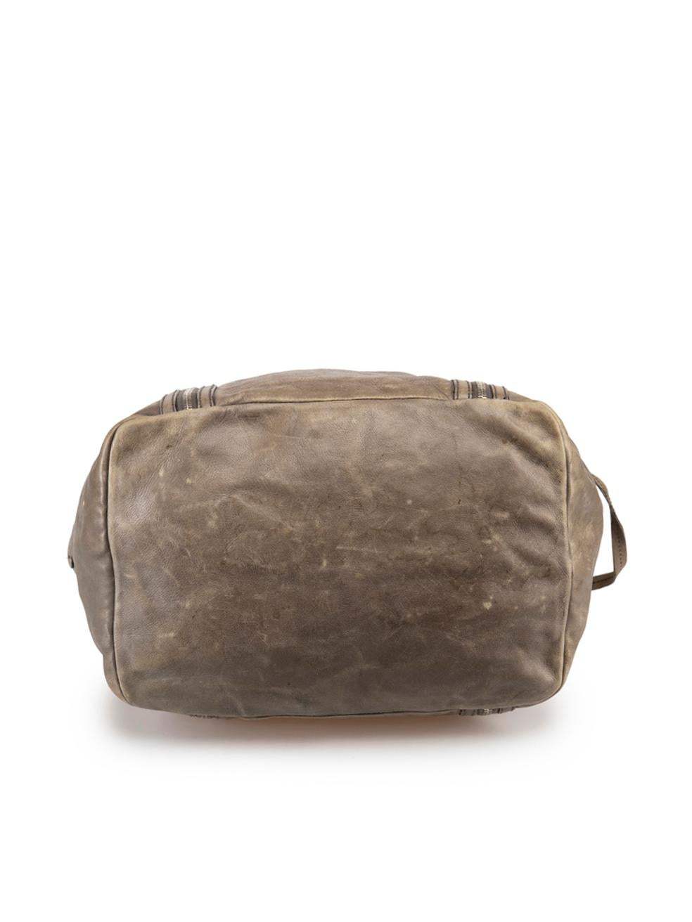 Women's Dolce & Gabbana Khaki Leather Strap Tote Bag