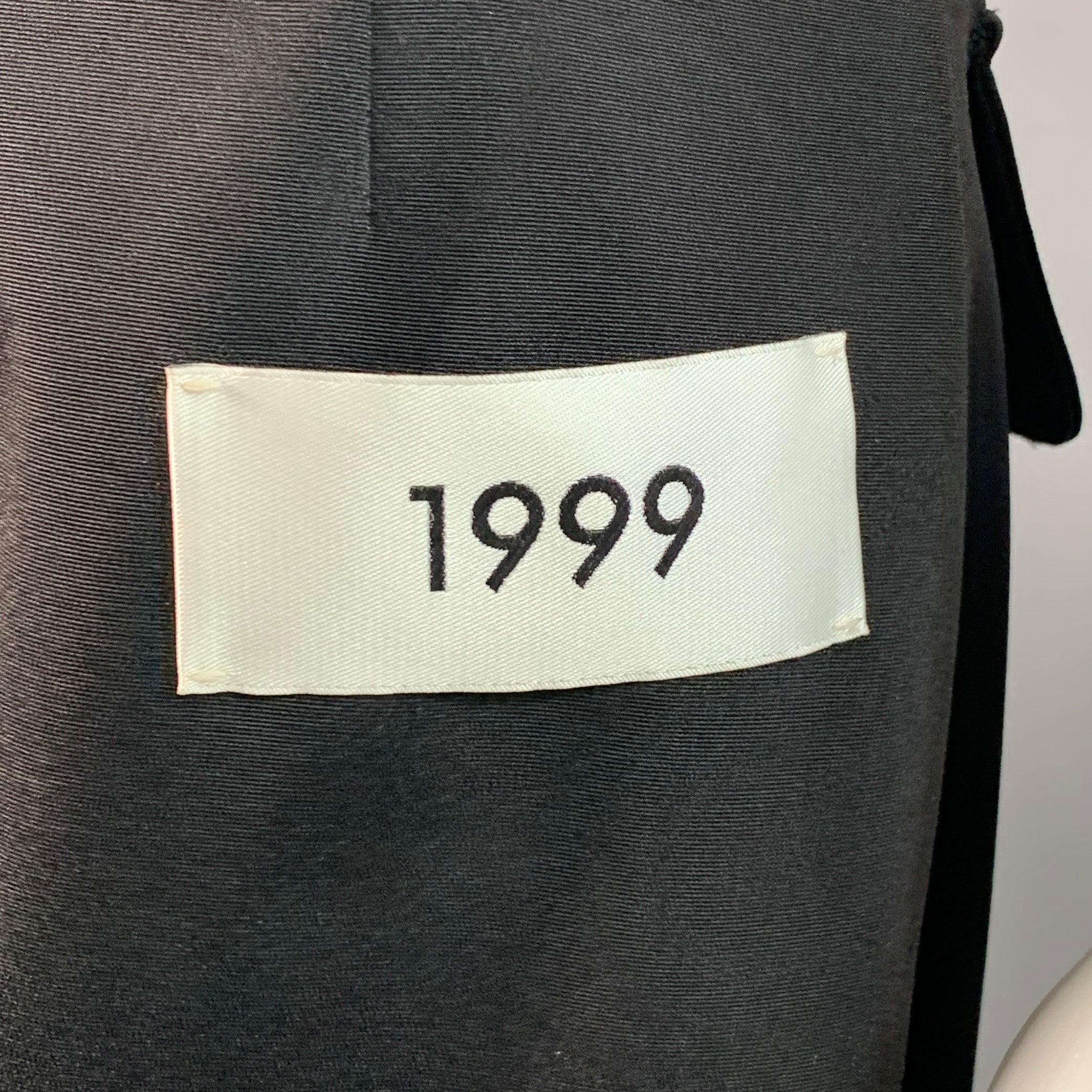 Nero DOLCE & GABBANA KIM Taglia 4 Tuta Cargo senza spalline in misto acetato bianco e nero in vendita