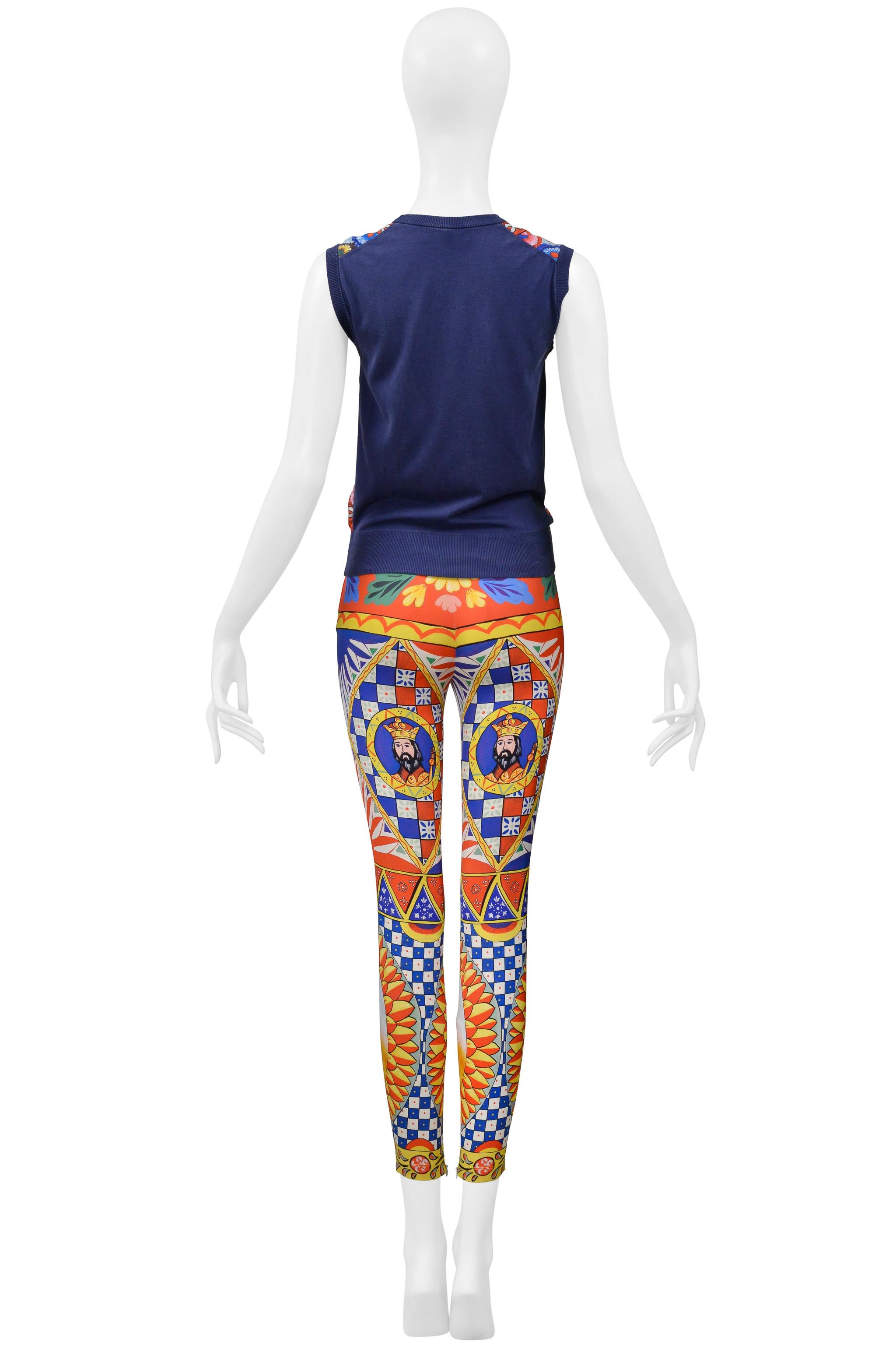 Dolce & Gabbana Conjunto estampado Dolce & Gabbana Top y pantalón en venta 3