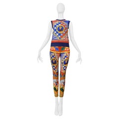 Dolce & Gabbana King & Carretto King & Queen Print Ensemble Top And Pants