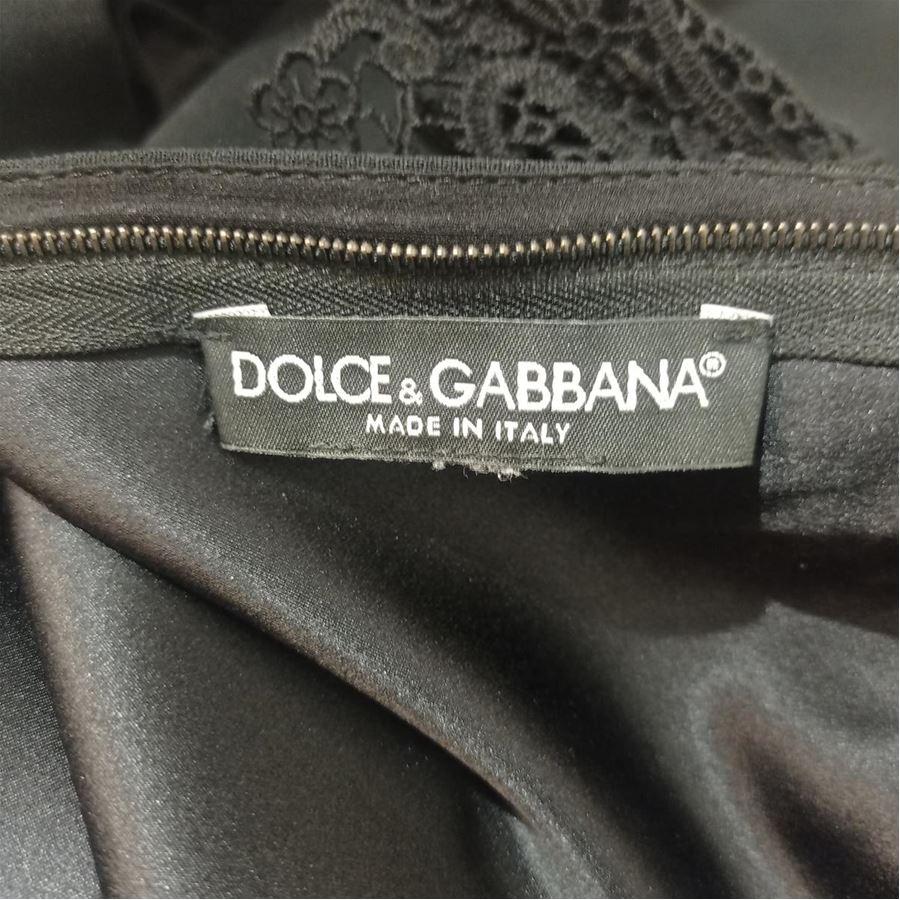 Black Dolce & Gabbana Lace dress size 40 For Sale