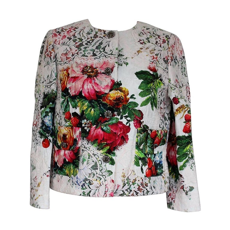 Dolce and Gabbana Lace Jacket IT 40 at 1stDibs