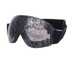 Dolce & Gabbana Lace Mirrored Ski Goggles Mask Sunglasses BI0759 Black