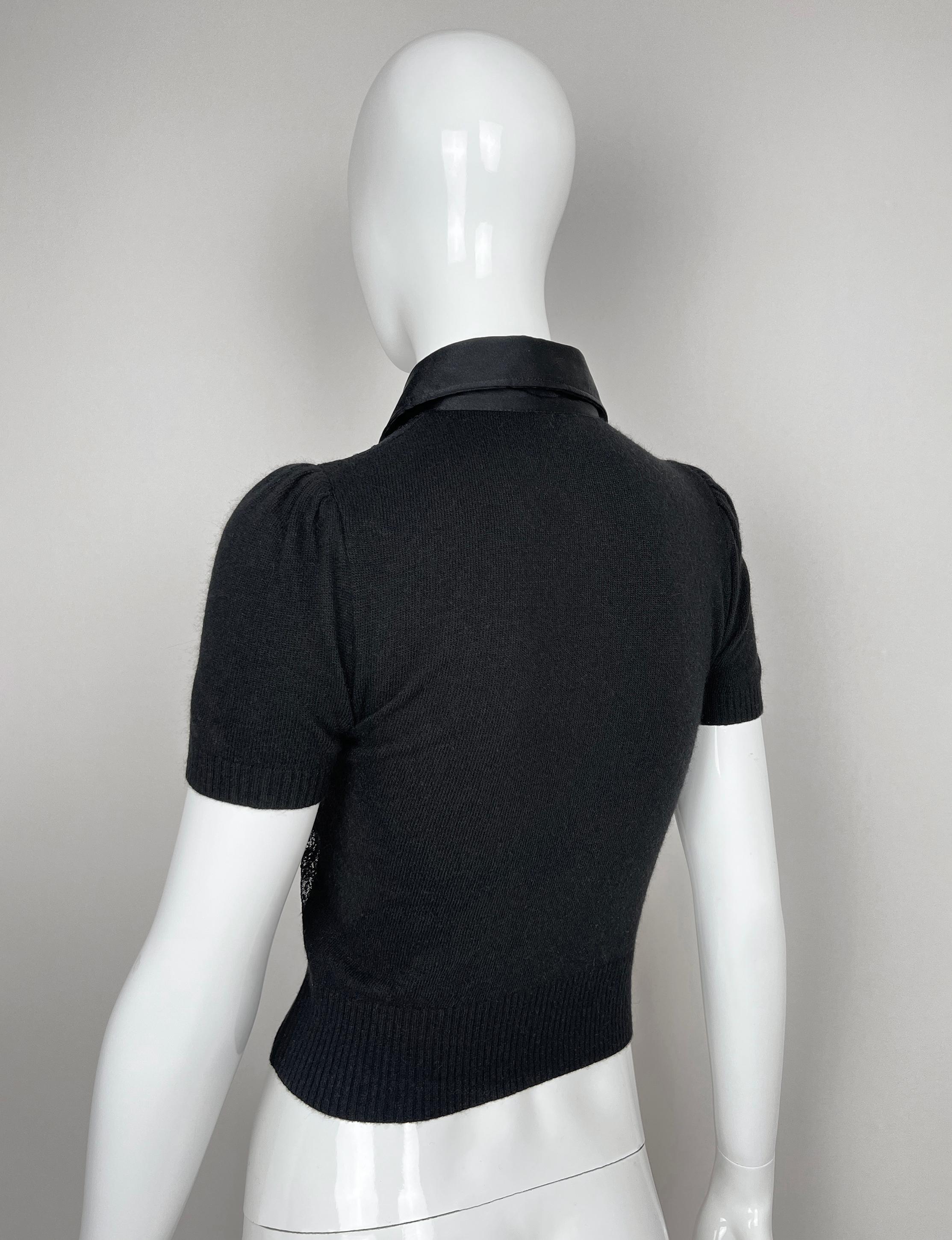 Dolce & Gabbana Polohemd aus Spitze im Angebot 6