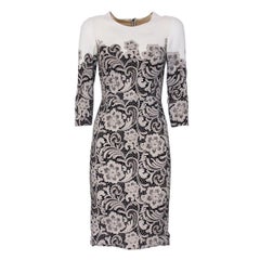 Dolce 
Gabbana Lace Printed Dress IT38