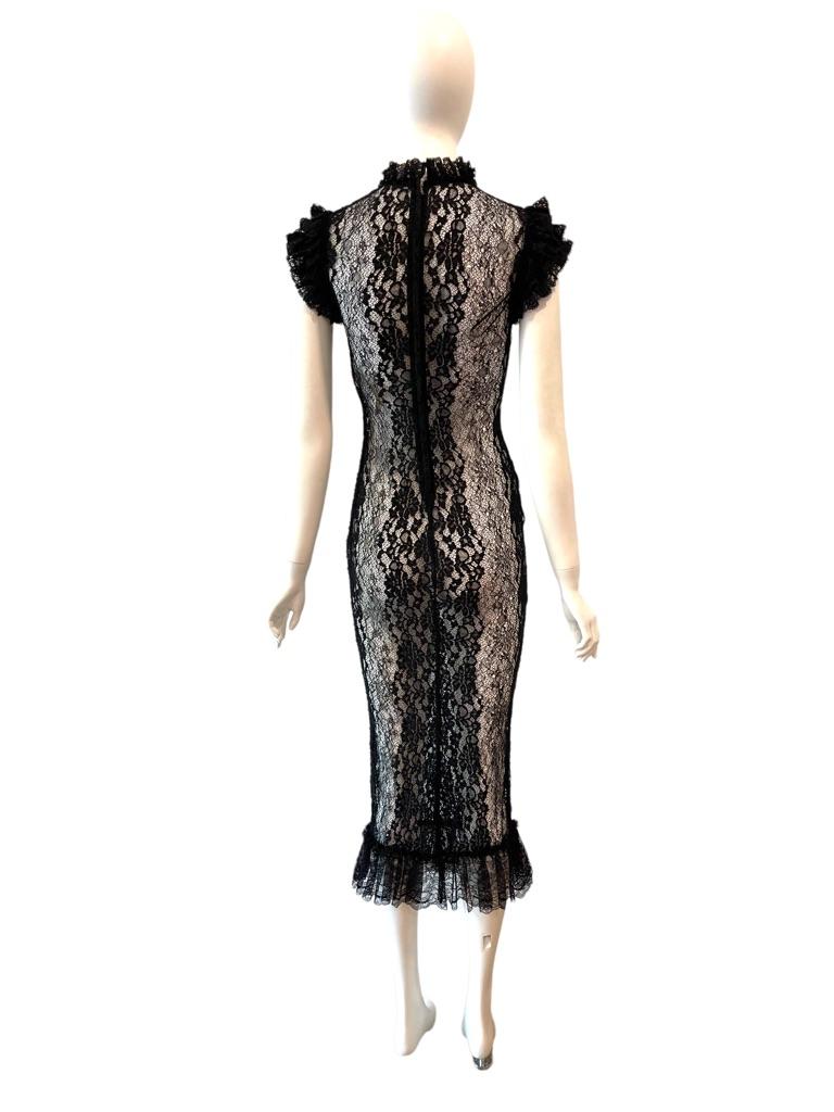 DOLCE & GABBANA Lace Sheer Dress

Black 
22