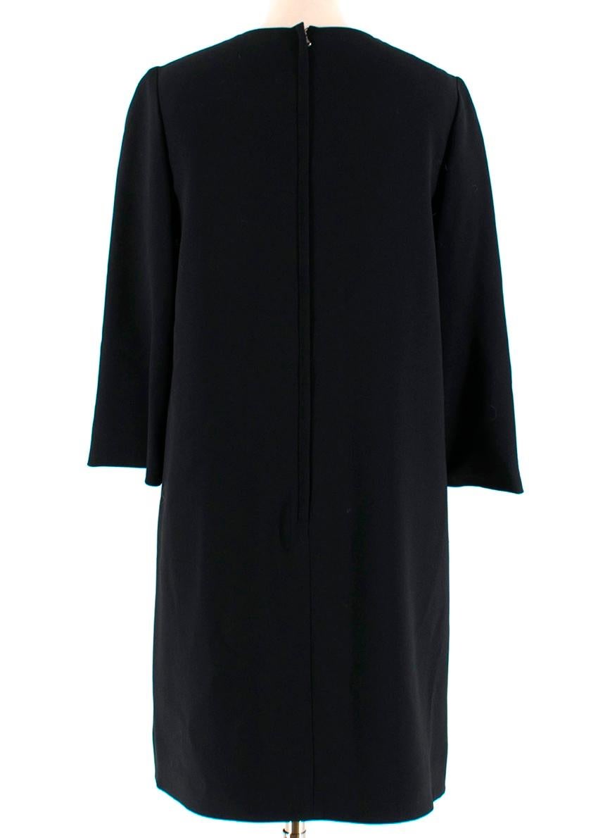 Black Dolce & Gabbana Lace Swan Applique Dress - Size US 8