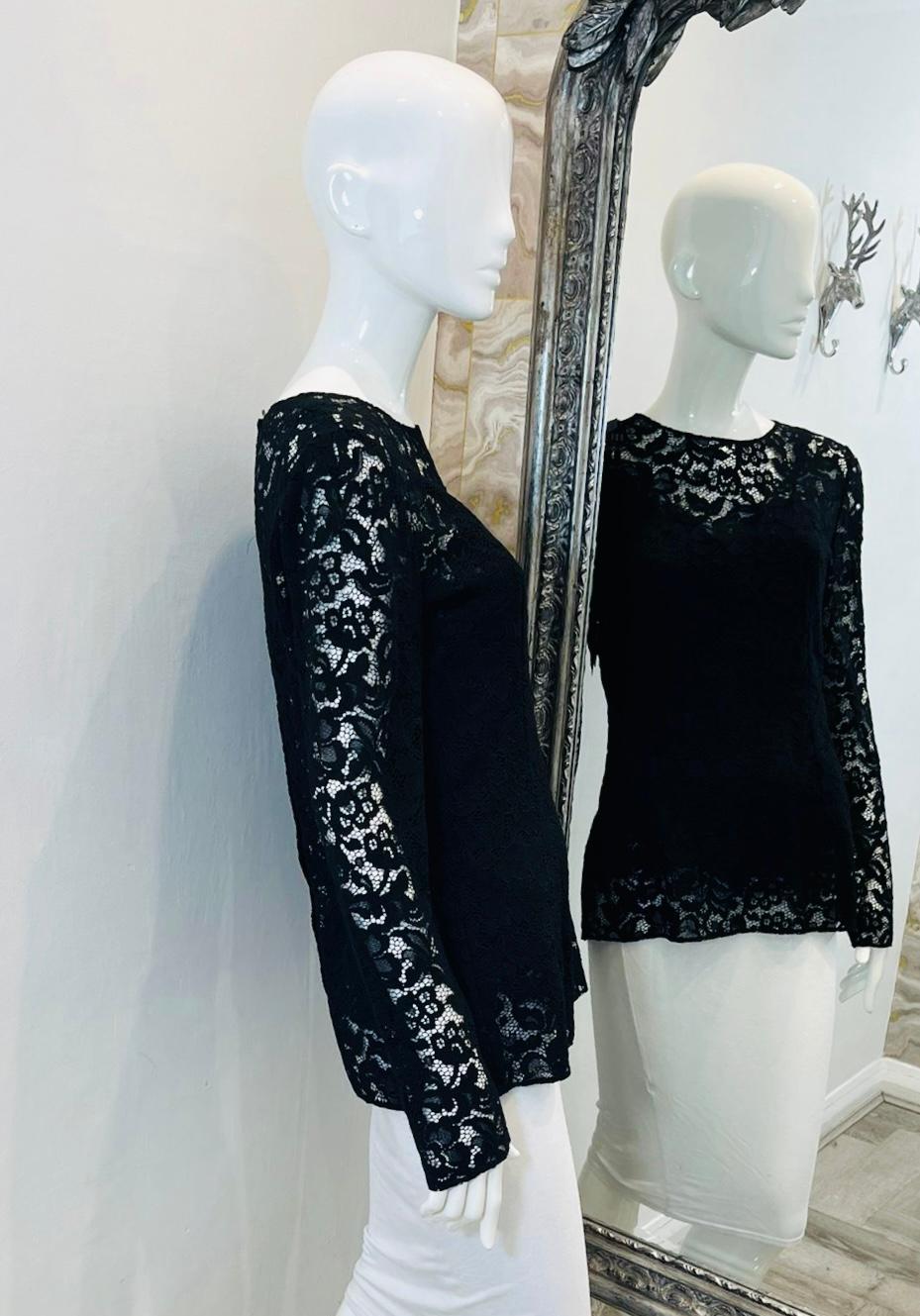 Dolce & Gabbana Lace Top In Excellent Condition In London, GB
