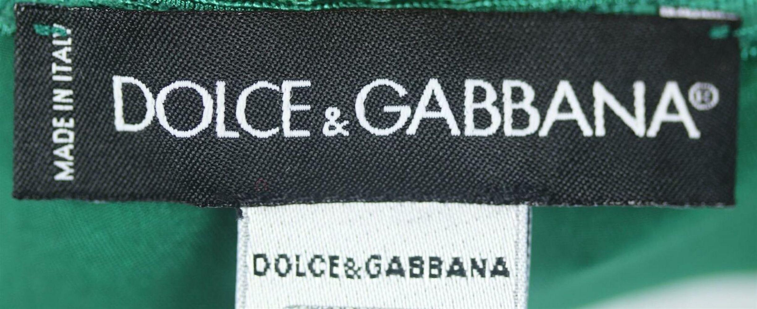 Women's Dolce & Gabbana Lace Trimmed Silk Satin Top