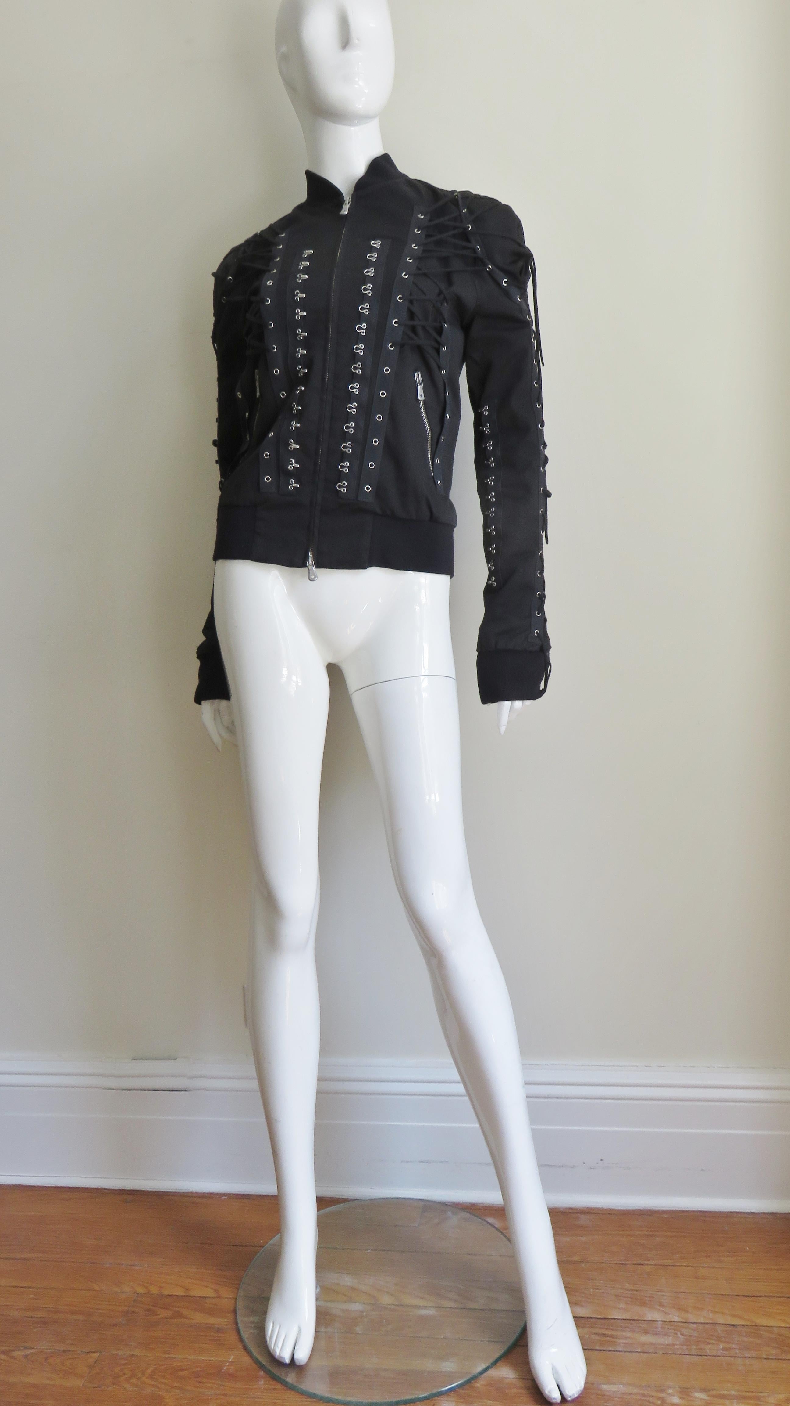 Dolce & Gabbana Lace up Jacket For Sale 1