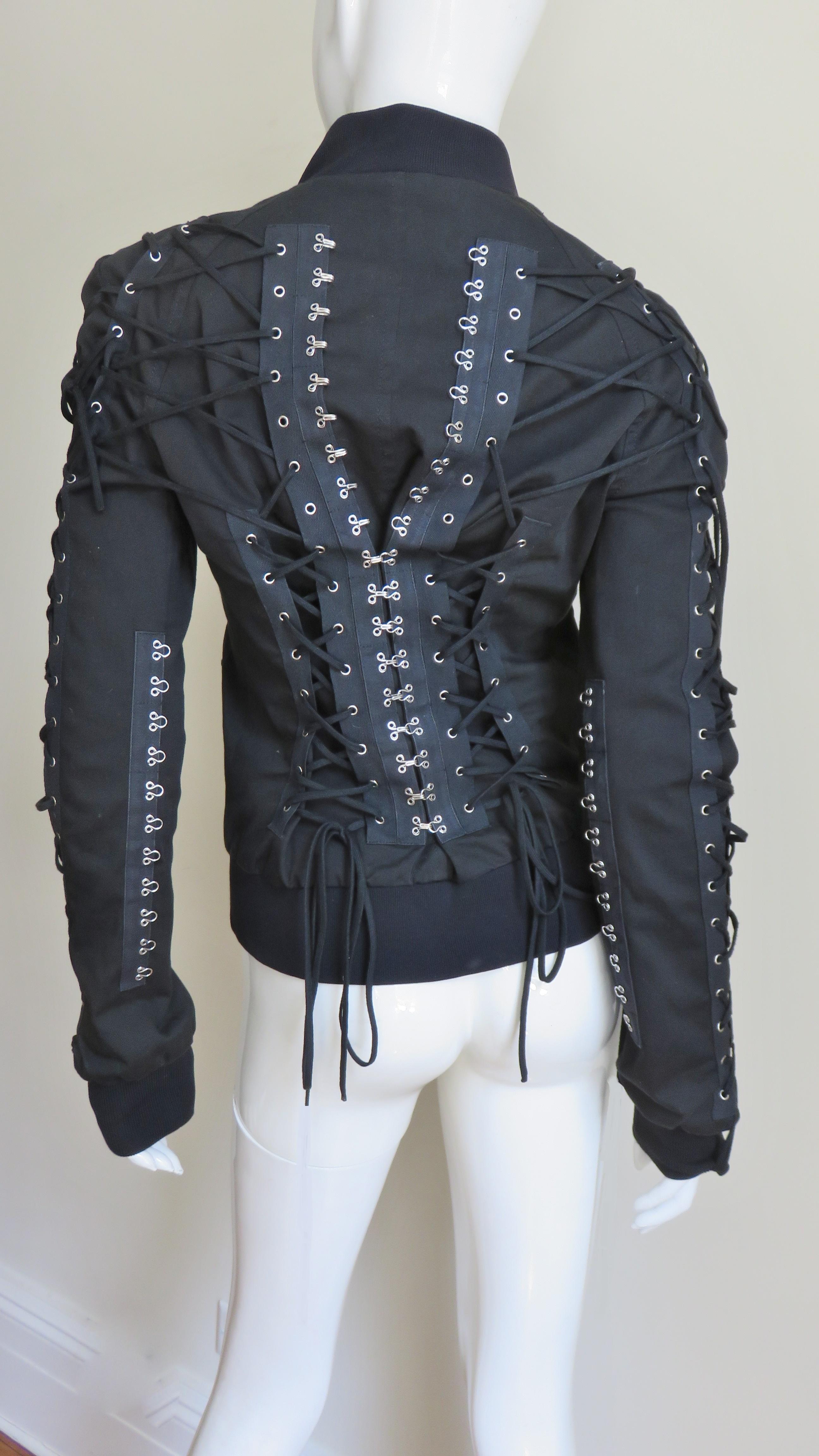 Dolce & Gabbana Lace up Jacket For Sale 2
