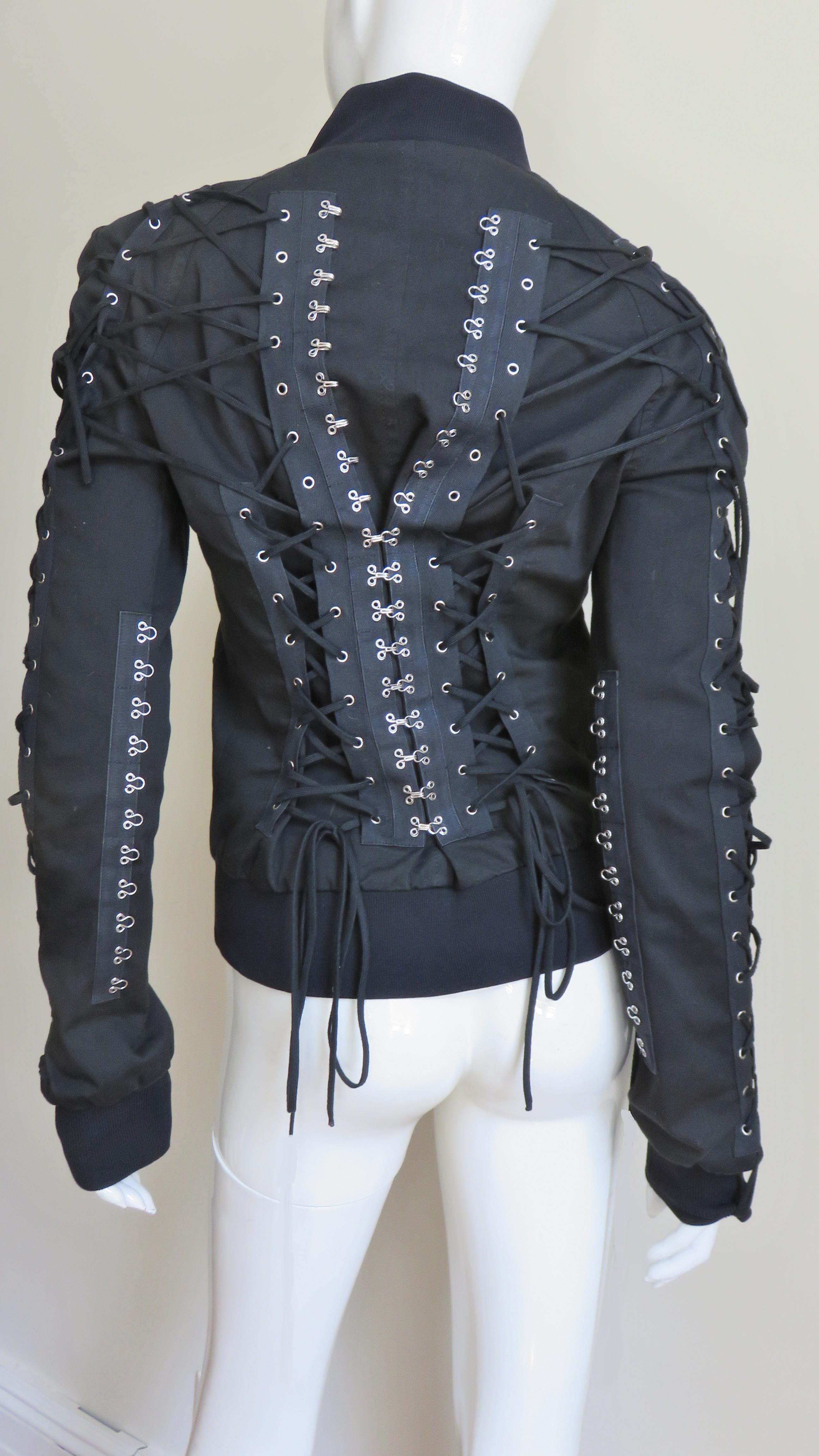 Dolce & Gabbana Lace up Jacket For Sale 3