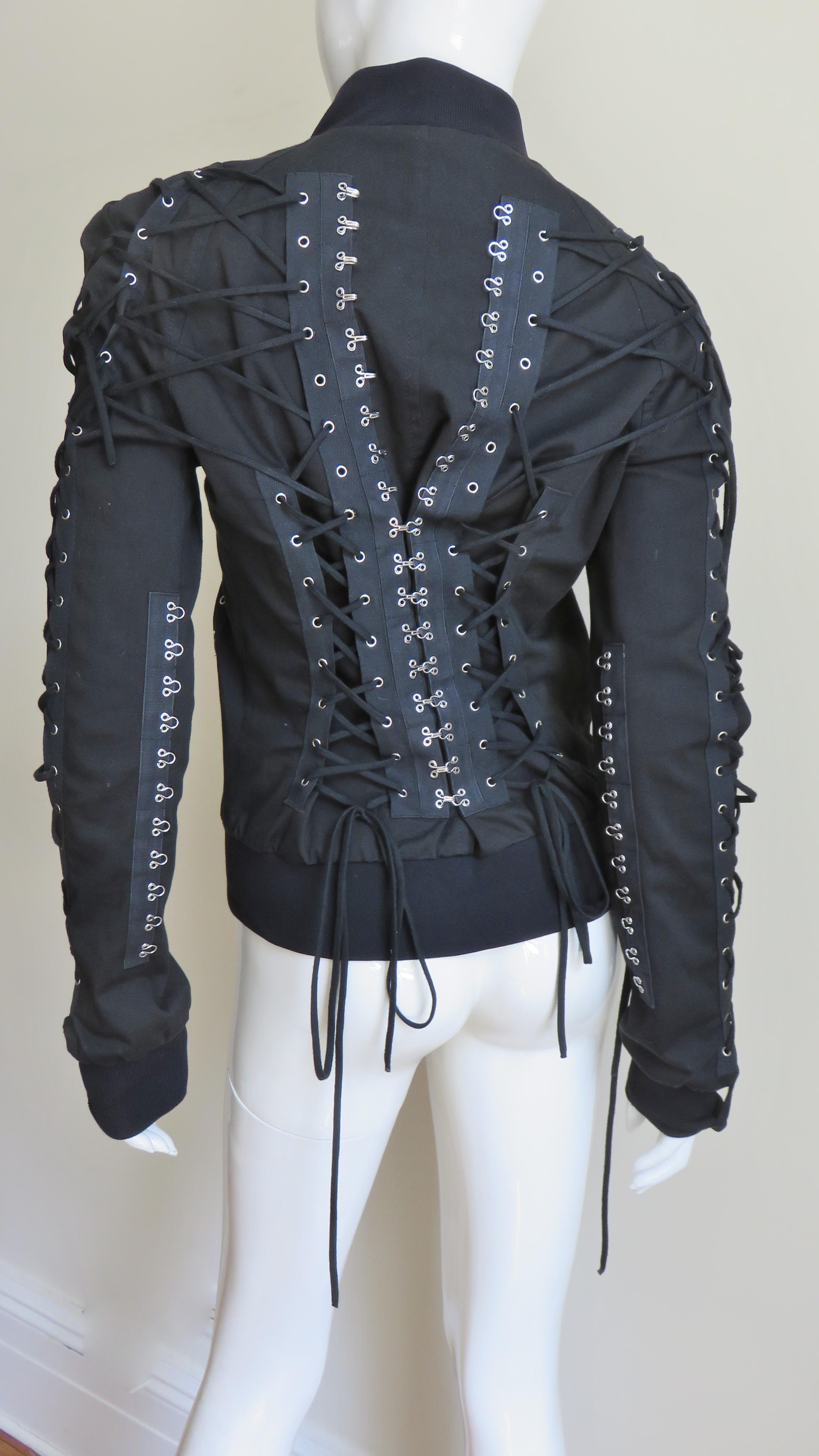 Dolce & Gabbana Lace up Jacket For Sale 5