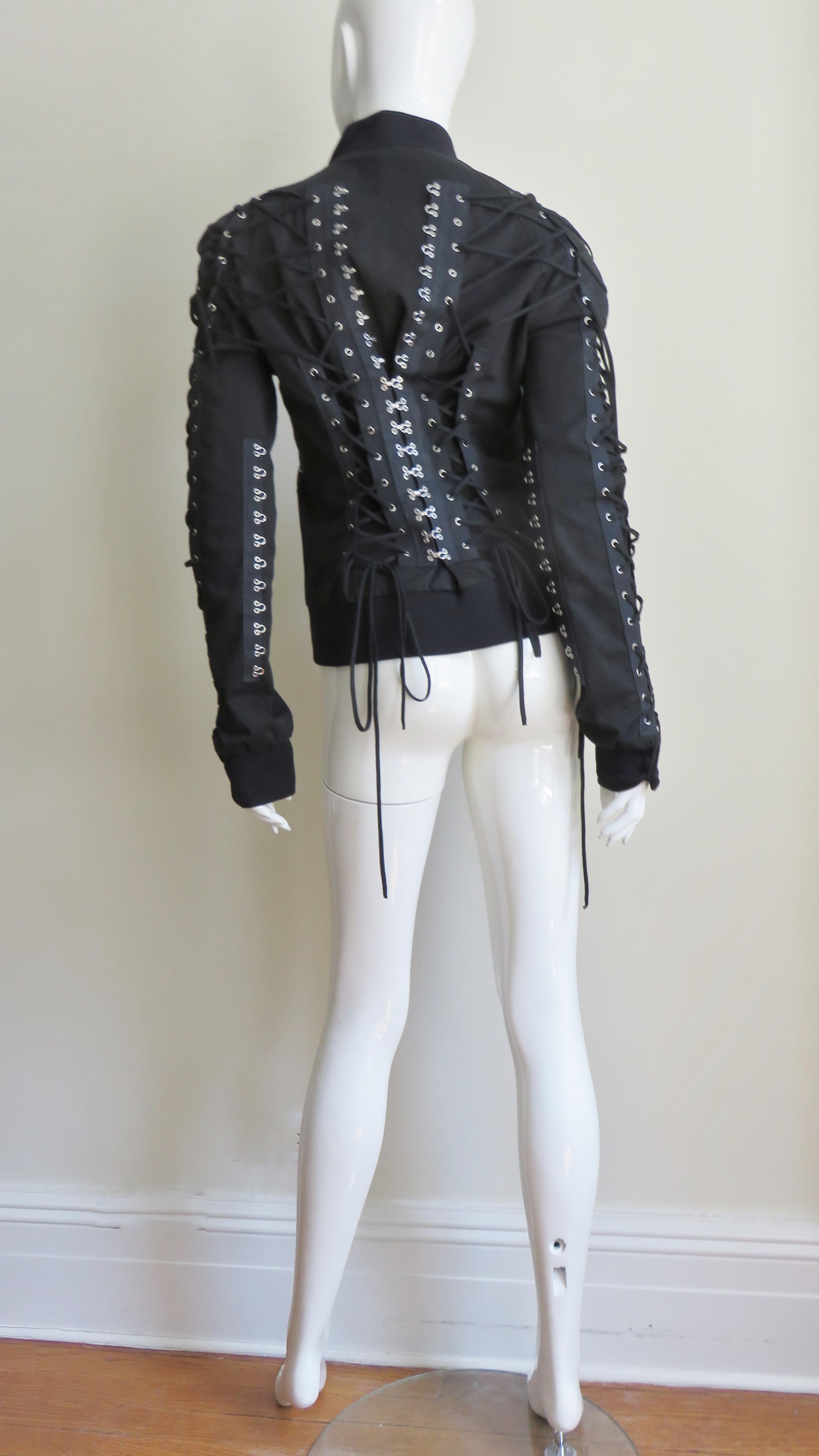 Dolce & Gabbana Lace up Jacket For Sale 6