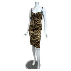 Dolce & Gabbana Lace-Up Silk Corset Dress Sz: 42