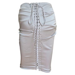Dolce 
Gabbana Lace up Silk Skirt