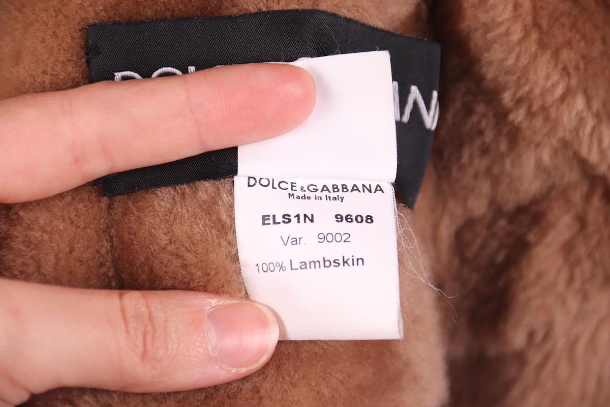 Dolce & Gabbana lambskin coat early 2000s vintage For Sale 12