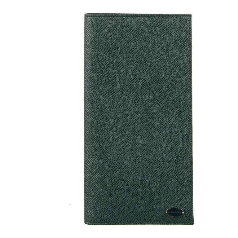 Faure Le Page Green Coated Canvas Bifold Wallet at 1stDibs