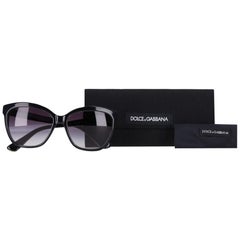 Dolce & Gabbana Leaf Pattern Cut-Eye Sunglasses