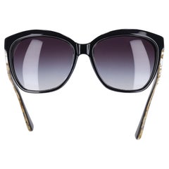 Dolce 
Gabbana Leaf Pattern Cut-Eye Sunglasses