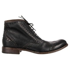 Dolce & Gabbana - Stiefeletten aus Leder SIRACUSA Schwarz EUR 43