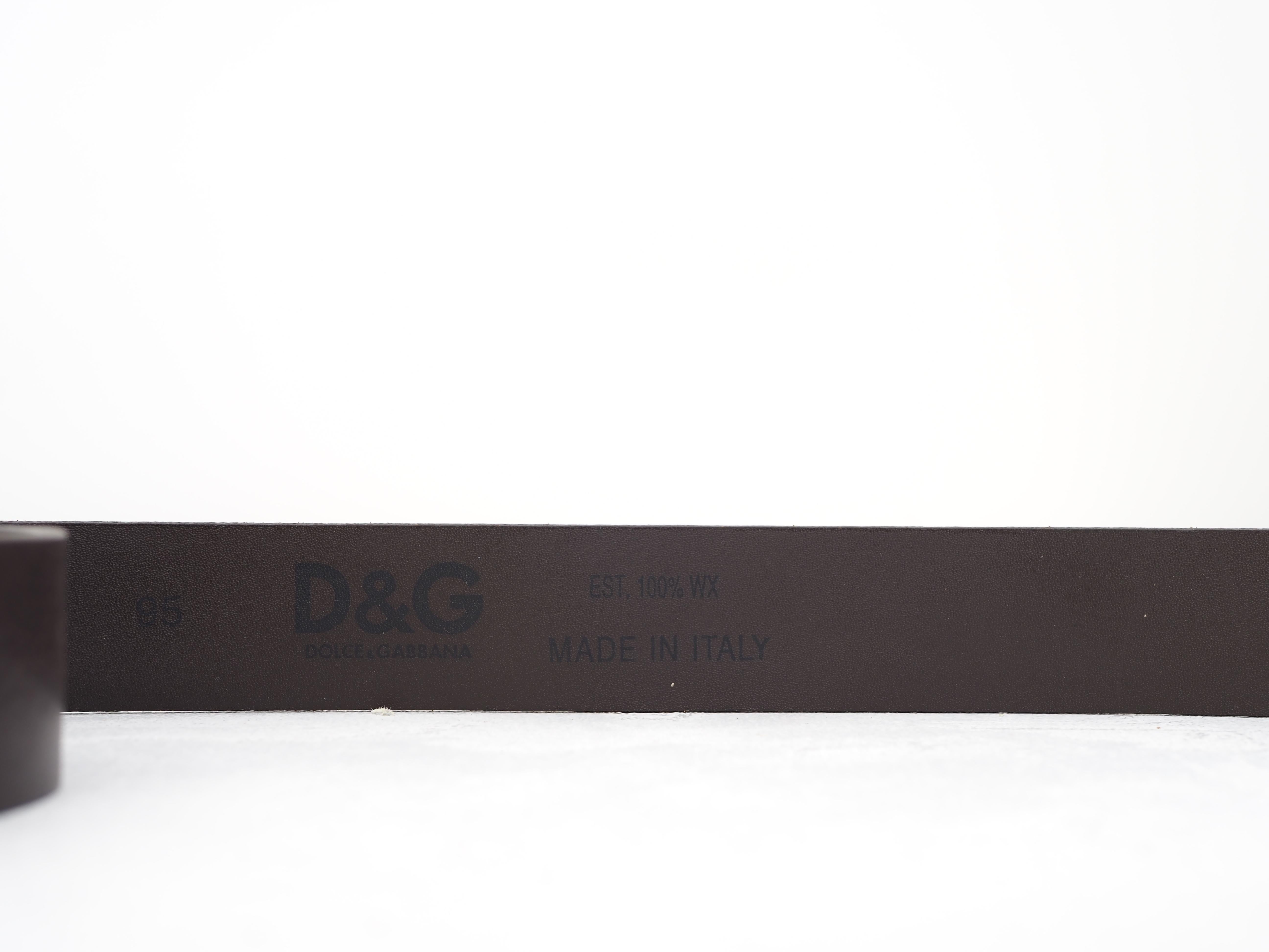 Dolce & Gabbana leather belt For Sale 2