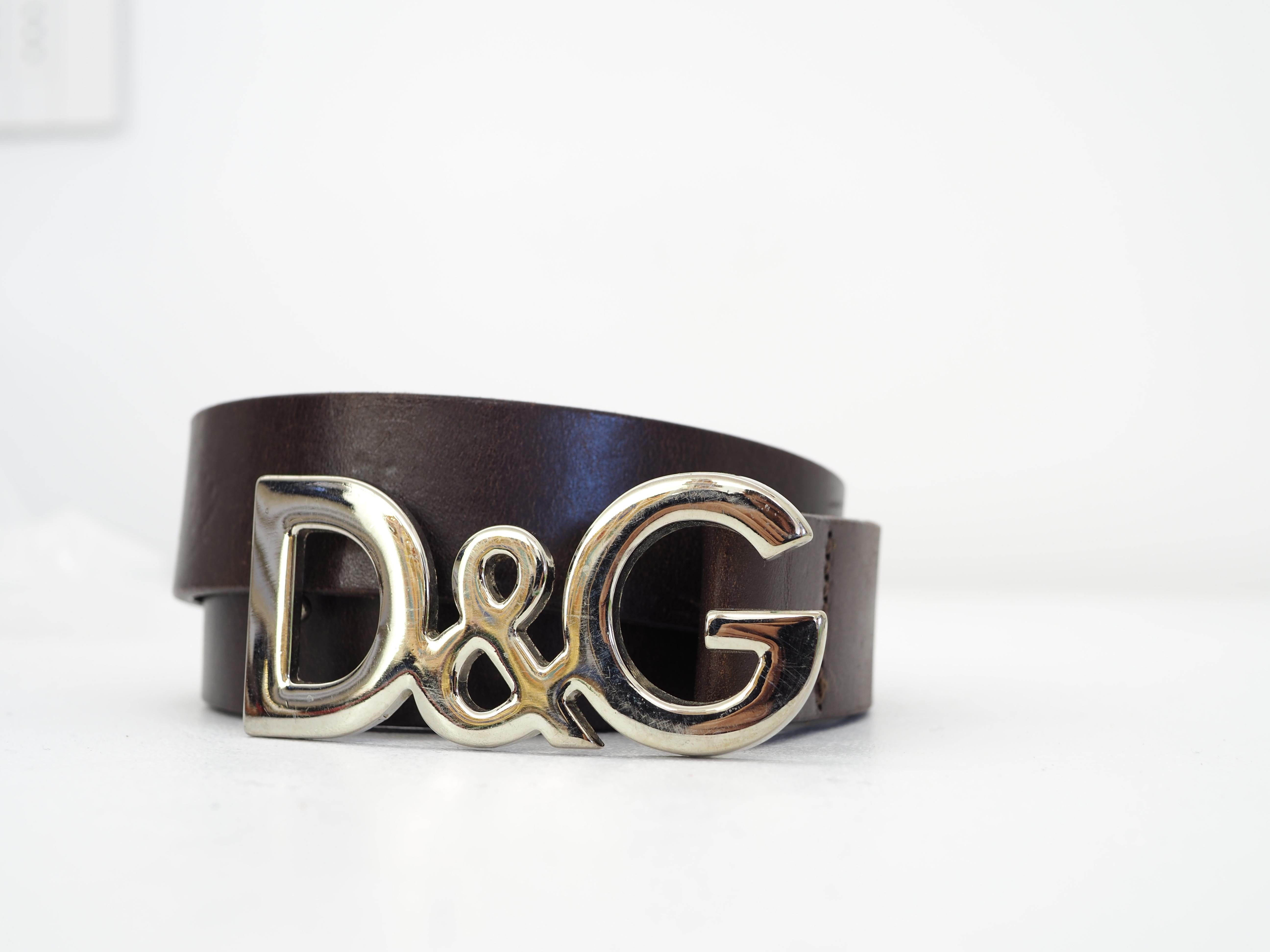 Dolce & Gabbana leather belt For Sale 3