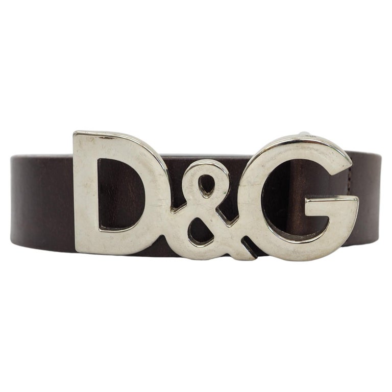 Dolce and Gabbana leather belt For Sale at 1stDibs