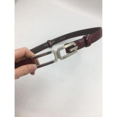 Dolce & Gabbana Leather Belt in Burgundy