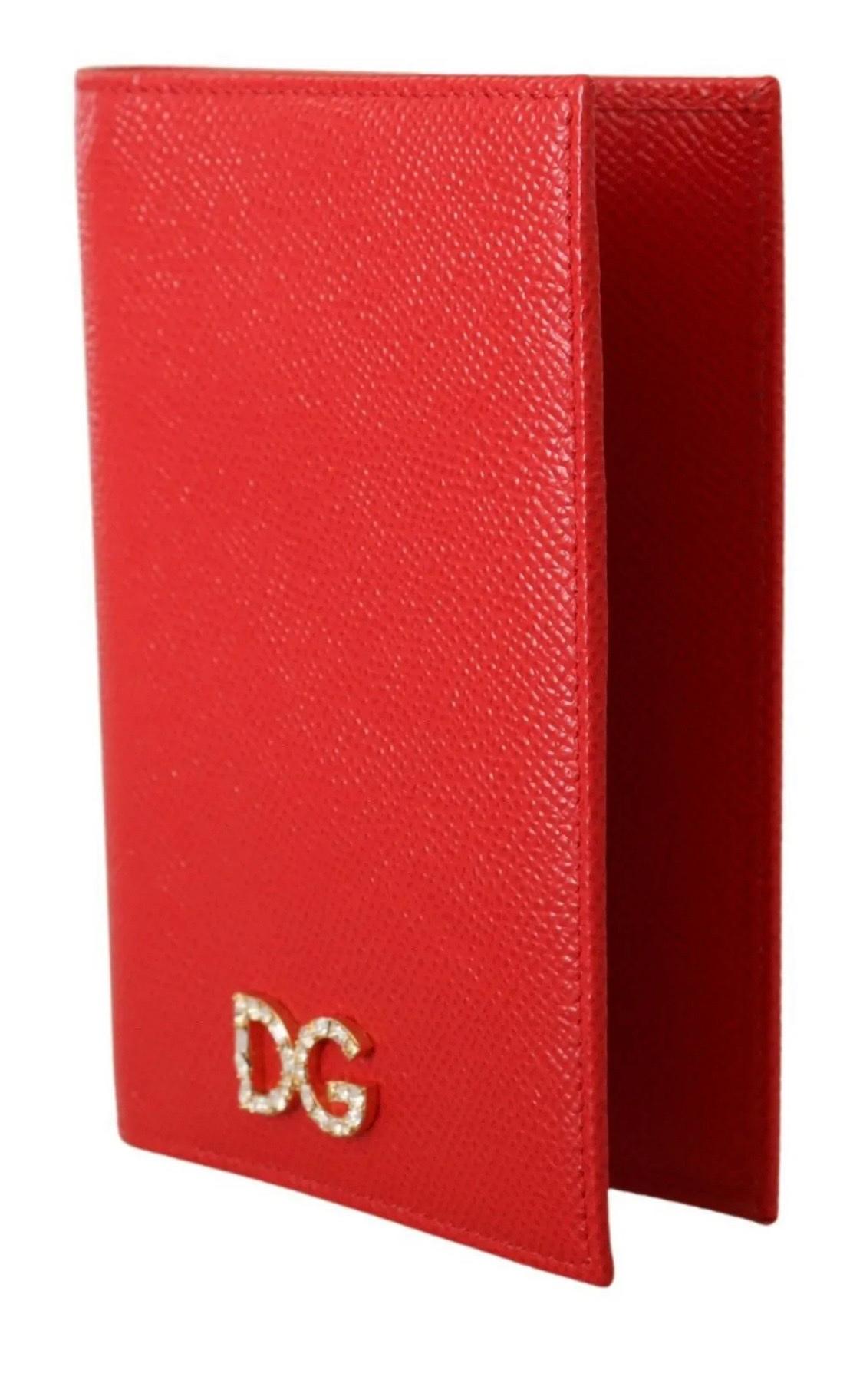 DOLCE & GABBANA

Gorgeous brand new with tags, 100% Authentic Dolce & Gabbana leather bifold wallet with DG crystals features a card slot holder.

Model: Bifold wallet
Material: 100% Leather
Color: Red
Clear crystals
Made in Italy

Measurements: