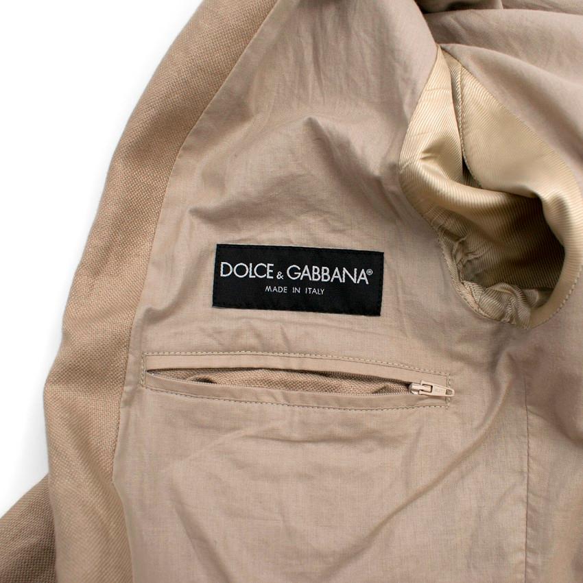 Men's Dolce & Gabbana Leather Bomber Jacket UK 42