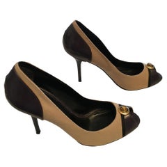 Zapatos de tacón Dolce & Gabbana de piel en beige