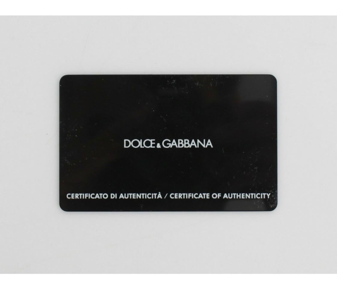 Dolce & Gabbana leather multicolour majolica printed purse cross body clutch  4